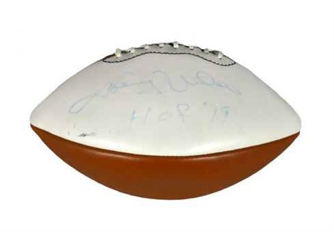 Johnny Unitas Autographed Football 